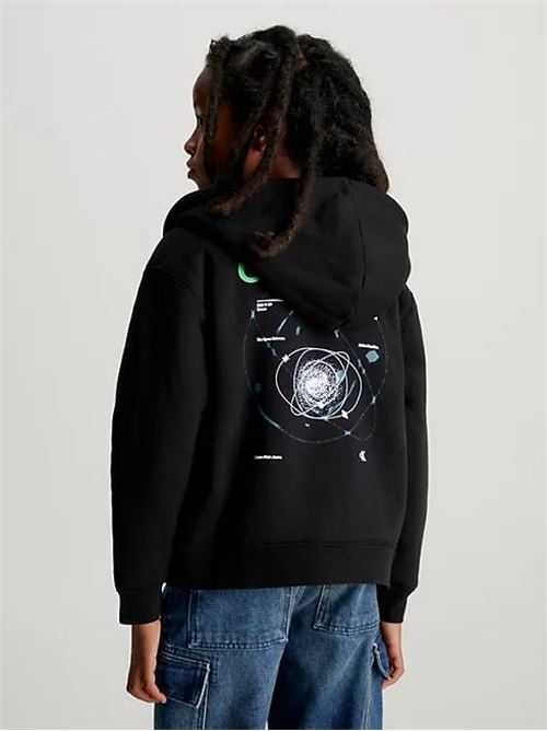 GLOW IN A DARK TEDDY ZIP-THROU CALVIN KLEIN JEANS | IB0IB01990/BEH